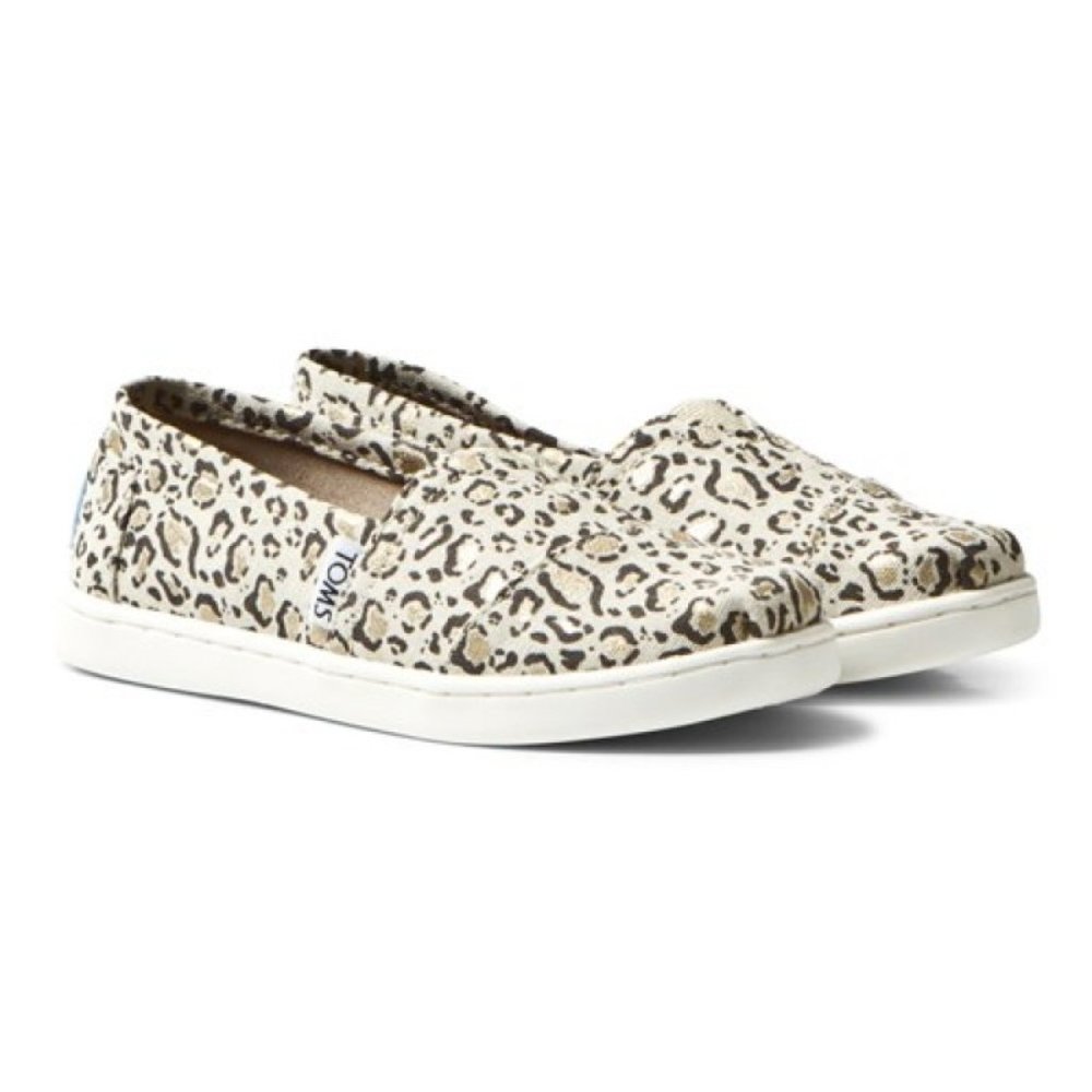 TOMS Classic Youth Bob Cat Gold Alparagata Slip On Shoes, size 2Y - Picture 4 of 7